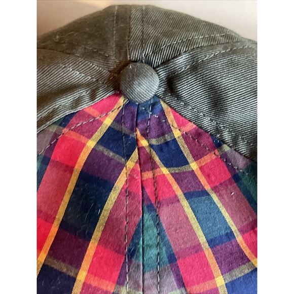 Webelos Hat Boy Scouts of America BSA Plaid Olive Green - M/L Hook And Loop Cap - Picture 10 of 11